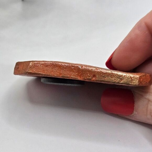 "5/$25" Artisan Crafted Clay Pottery Terecotta Organic Tree Fridge Magnet - Picture 3 of 5